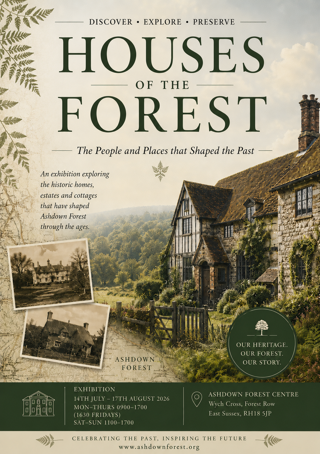 Ashdown Forest Research Group poster for its Summer Exhibition